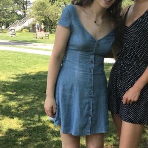 American Eagle Outfitters light blue denim dress